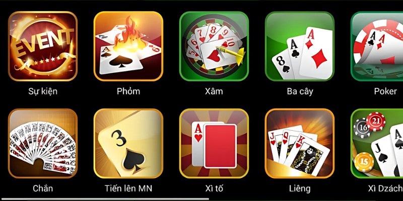 Game Bài Trực Tuyến Đổi Thưởng Uy Tín Nhất 2025 2 Trò chơi phong phú, đa dạng thể loại game bài truyền thống